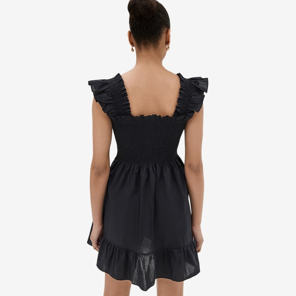 Hill House Home The Elizabeth Nap Dress Size XS Black Mini - Picture 2 of 2